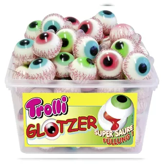 Trolli Glotzer Fruchtgummi Auge sauer 60 Stück