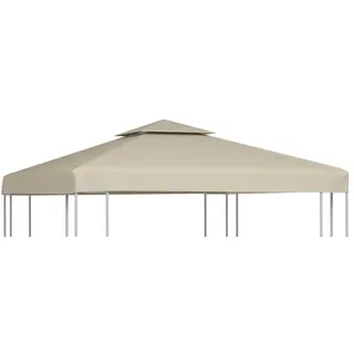 vidaXL Pavillon-Ersatzdach 310 g/m2 3 x 3 m Beige