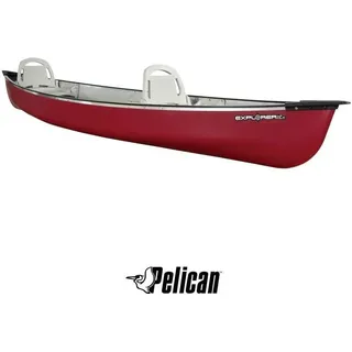 Canoe Pelican Kanu Kanadier Tourencanadier  14.6 DLX Bausatz rot