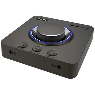 Creative Sound Blaster X4 Hi-Res 24 Bit/192 kHz externer USB-DAC und Amp-Soundkarte, Mehrkanal, 7.1 Discrete Surround, Headset-Eingang für PC und Mac