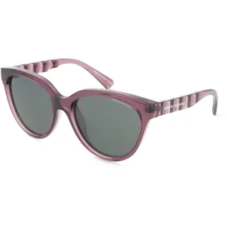 Armani Exchange AX4148SU Damen-Sonnenbrille Vollrand Panto Kunststoff-Gestell, rot