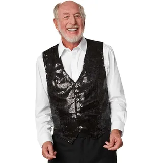 Tectake Pailletten-Weste Herren