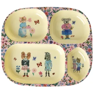 Rice Kinderteller mit 4er Einteilung Nathalie Lété Print