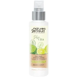 NATURE & SENTEURS - Duftspray Dolce Vita aus Italien, 100 ml – Noten von Bergamotte, Zitrone und Moschus – Feuchtigkeit für Körper und Haar – geeignet für alle Hauttypen und Haare – hergestellt in
