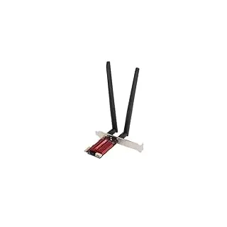 RTL8852CE WLAN-Karte für PC, Bluetooth 5.3 WiFi 6E-Karte, 2,4 G 5 G 6 G 3-Band-Wireless-Netzwerkkarte mit 8 DBi Dual-Antennen, 5374 Mbit/s PCIe X1 Wireless-Adapter für Win10 11