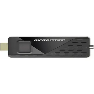 Terrestrischer DIPROGRESS HDMI Stick TV DVB-T2 H.265 HEVC 265 10 Bit DPT210HA Digitaler Decoder schwarz