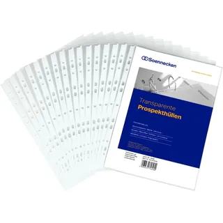 SOENNECKEN Prospekthülle DIN A4 PP transparent 100 St./Pack.