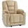 MCombo Relaxsessel 7008 Stoff 90 x 105 x 94 Beige Liegefunktion elektrisch Massage und Wärmefunktion