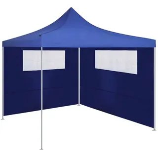vidaXL Pavillon-Seitenwand mit Fenstern 6x2 m Blau