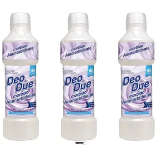 3x DEO DUE Ammorbidente Concentrato Fleur Oriental, Concentrated Fabric Softener, Ideal for All Clothes, 50 Washes 1Lt,+ Italy Shop Service Kostenloser Schlüsselanhänger