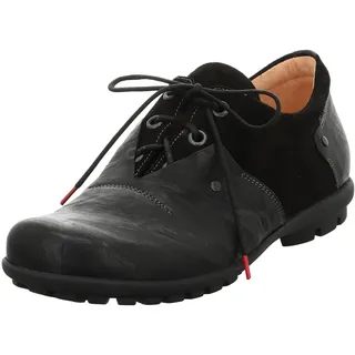 THINK! Herren Kong nachhaltige, Leder gefütterte Schnürhalbschuhe, 0000 SCHWARZ/Kombi, 42 EU