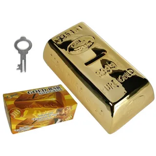 Out of the Blue Goldbarren Spardose 16,5 cm