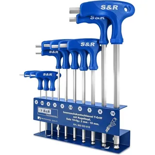 S&R Innensechskantschlüssel-Satz 10-tlg. 2 mm - 10 mm