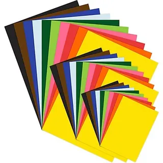 Tonzeichenpapier-Mix, A3, A4, A5, 100 Blatt