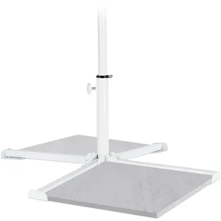 Relaxdays Plattenständer Sonnenschirm, weiß