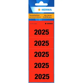 Herma Inhaltsschilder 2025 rot