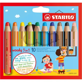 Stabilo Woody 3 in 1 Buntstift 10 St.
