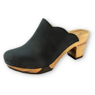 woody GmbH Clogs Damen - NINA - schwarz Sneaker Ballerinas schwarz 41 EU