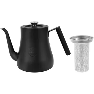 Teekanne mit Siebeinsatz,Teekanne Thermo,Thermoskanne Edelstahl,Teapot mit Hitzebeständiger Griff,für Induktionskochfeld,Gasherd,Alle Früchte,Kräuter und Infusionstee (2L)