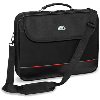 PEDEA Laptoptasche TRENDLINE 13,3 /14,1 Zoll 33,8 cm Notebook Umhängetasche mit Schultergurt, schwarz