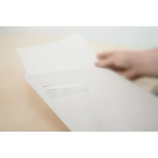 SOENNECKEN Faltentasche 2912 C4 125g mF hk hf 20F weiß 25St.