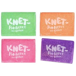 Moses Knet-Radierer Glitzer, sortiert (1St)