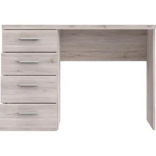 Forte Schreibtisch FORTE "NET", braun (sandeiche, sandeiche), B:110cm H:76,5cm T:60cm, Tische, Schreibtisch, mit 4 Schubladen, Breite 110 cm