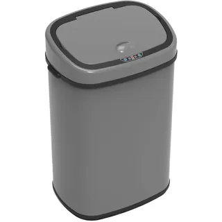 Svita Sensor-Mülleimer 68L Stahl Mülleimer mit Sensor Abfalleimer Küche Grau