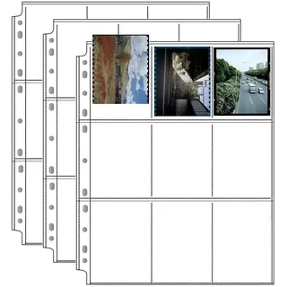 eTone 120 Archiv-Aufbewahrungsblätter, 6 x 9 Einzelfilm-Negativdias, 50 Stück