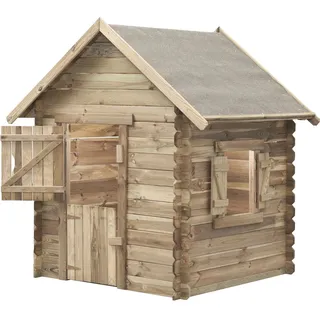 Swing King Spielhaus Louise 120 x 120 160 cm Natur (7850000)