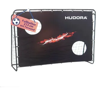 Hudora Fußballtor Trainer mit Torwand Schwarz 76923