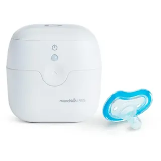 Munchkin tragbarer UV-Sterilisator tötet 99 % der Keime in 59 Sekunden, Weiß, Mini UV Licht Desinfektionsmittel