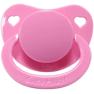 Schnuller für Erwachsene mit großem Schild in Schmetterlingsform - Beruhigungsschnuller gegen Stress und für Schlaf - BPA-freier Silikon Adult Pacifier - Rosa