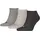 Sneakersocken 3er Pack Grau 47-49