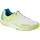 Hallen-Sport-Schuhe in weiß/fluo gelb Gr 7 5