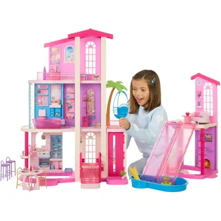 Barbie Puppenhaus Barbie Traumvilla rosa JKG84