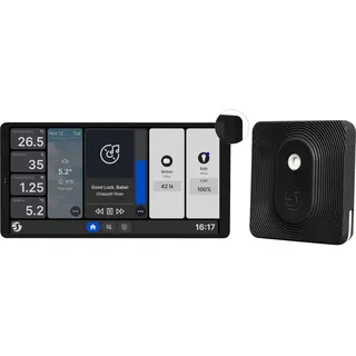 Shelly Wall Display X2 + Blu H&T 6,95, LCD, Android, Schwarz