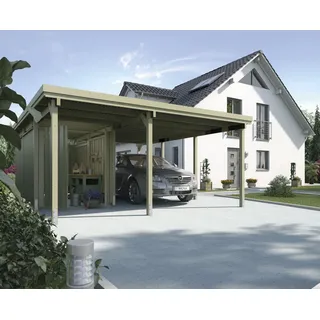 Weka Carport 607 Gr. 2 inkl. XL Geräteraum 4,78 x 5,79 m kdi