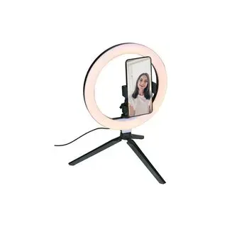 Ringlicht schwarz B/H/L: ca. 3,3x30x27,5 cm 1 Brennstellen - Schwarz