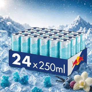 Red Bull Winter Edition Iced Gummy Bear, Iced Vanilla Berry 24x250ml Vorratspack