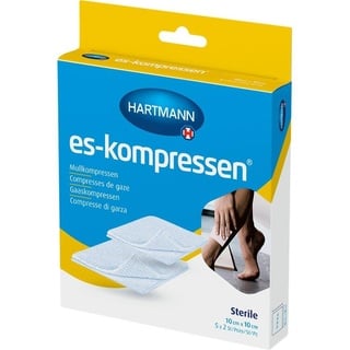 Paul Hartmann ES-KOMPRESSEN steril 10x10 cm 8fach 17fädig