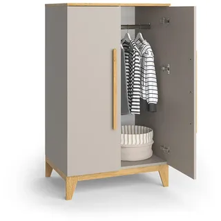 VitaliSpa Kinderkleiderschrank Malia, Cashmere-Eiche, 70 x 120 cm