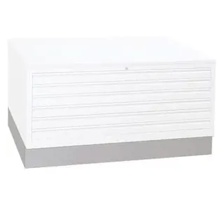 G-Office Sockel für Planschrank DIN A0, 140 x 15 x 95cm, lichtgrau