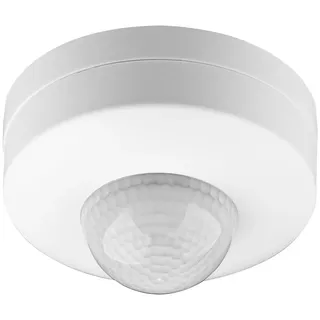 goobay Infrarot Bewegungsmelder, zur Aufputz-Deckenmontage, 360° Erfassung, 12 m Reichweite, für Innen (IP20), LED-geeignet, 3-fach Infrarot