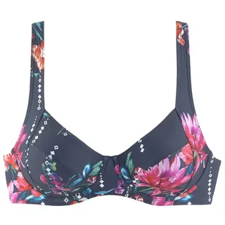 SUNSEEKER Bügel-Bikini-Top Damen marine-bedruckt Gr.36 Cup D