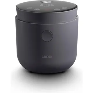 Lauben Reiskocher mit Low-Sugar-Funktion, Dampfgarer + Reiskocher, Schwarz