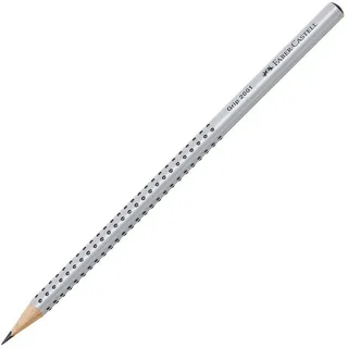 Faber-Castell Bleistift Grip 2001 B silber
