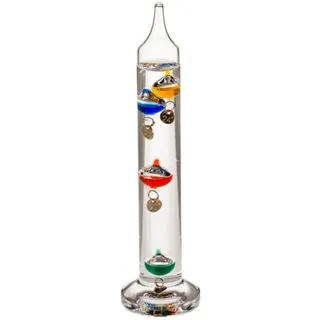 GALILEO THERMOMETER AUS GLAS GLAS THERMOMETER HÖHE: 18 CM NEU