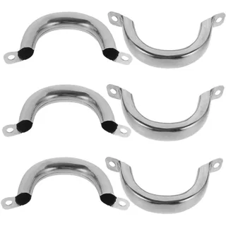 AUTSUPPL 6 Stück Topfgriff Edelstahl Dämpfergriff Abnehmbar Ersatzgriff Für Suppentöpfe Wok Dampfgarer Küche