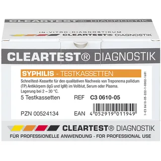 CLEARTEST Syphilis Bluttest 5 Teste 5 Teste1 Pack